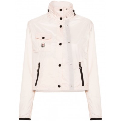 Moncler logo-applique Lightweight Jacket Pink MCS28817