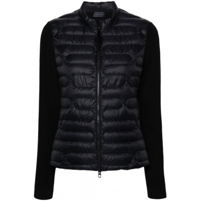 Moncler logo-patch quilted-panel Jacket Black MCS29042