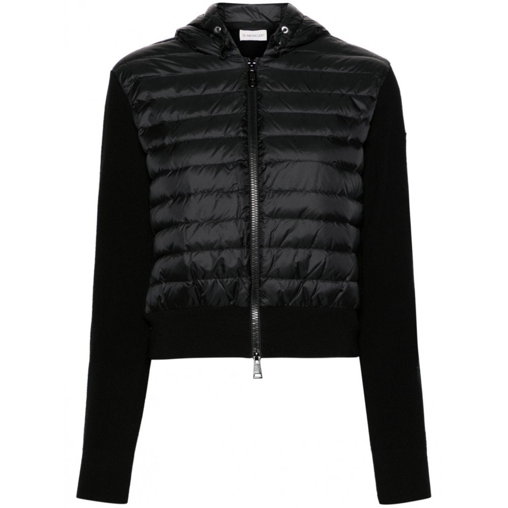 Moncler Quilted Hooded Down Jacket Black MCS29422