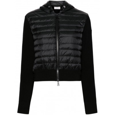 Moncler Quilted Hooded Down Jacket Black MCS29422