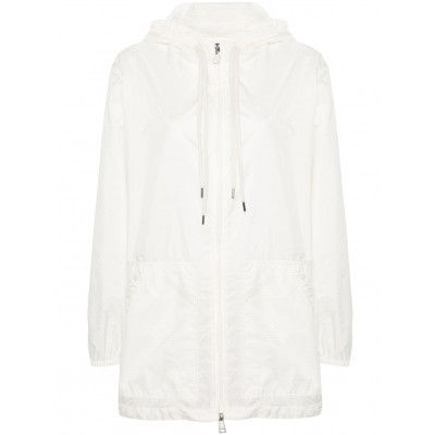 Moncler mesh-panels Hooded Jacket White MCS29241