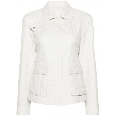 Moncler logo-patch Quilted Shirt Jacket White MCS29041