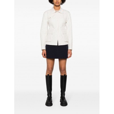 Moncler logo-patch Quilted Shirt Jacket White MCS29041