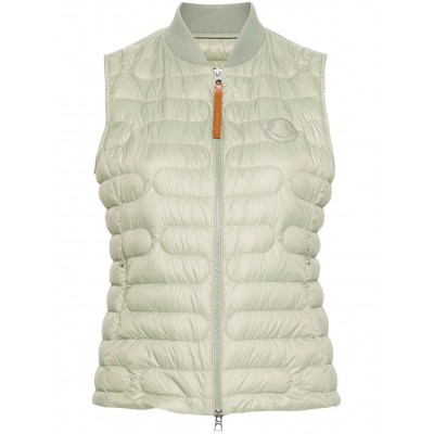 Moncler logo-patch Quilted Gilet Green MCS29038