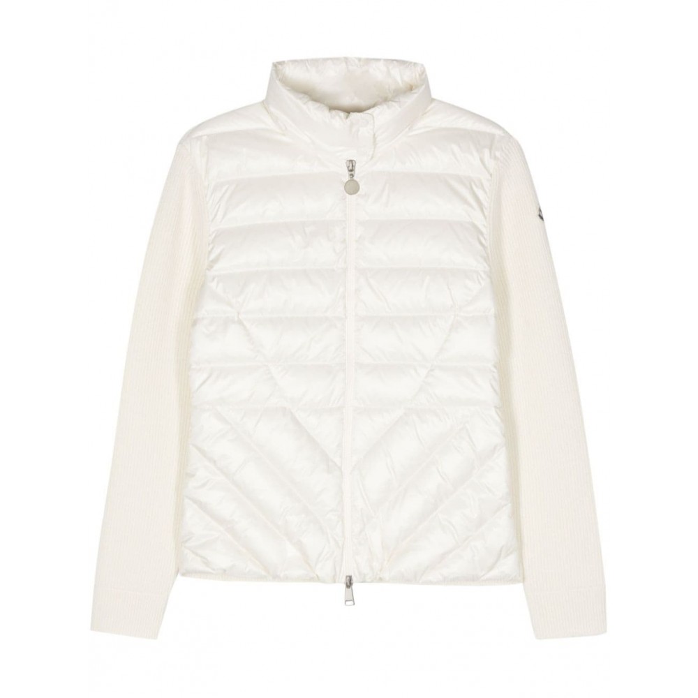 Moncler Padded Wool Jacket Neutrals MCS29334