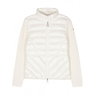 Moncler Padded Wool Jacket Neutrals MCS29334