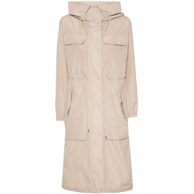 Moncler Mantio Maxi Parka Coat Neutrals MCS29207