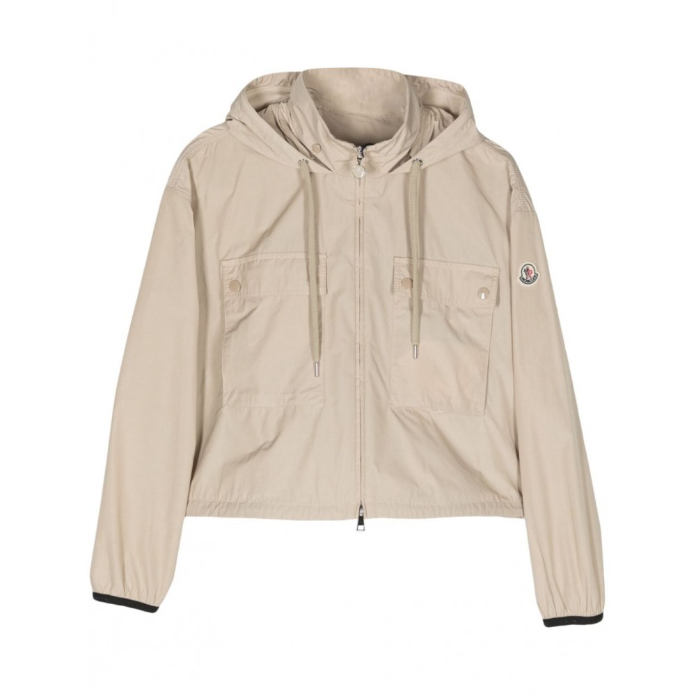 Moncler Leda Cropped Jacket Neutrals MCS28738