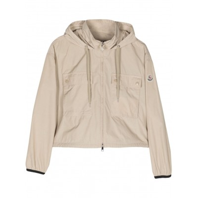 Moncler Leda Cropped Jacket Neutrals MCS28738