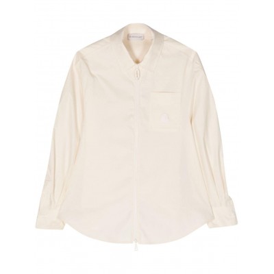 Moncler zip-up Cotton Overshirt Neutrals MCS29656