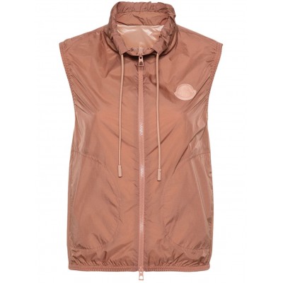 Moncler logo-applique Drawstring Vest Brown MCS28800