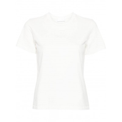 Moncler logo-embroidered Cotton T-shirt White UKMCS28893