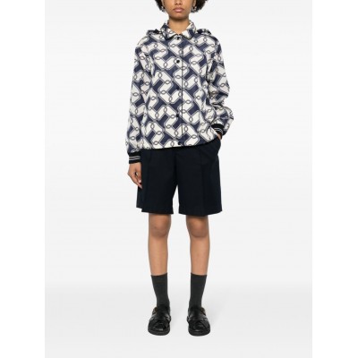 Moncler Iasone graphic-print Hooded Jacket Blue MCS28645