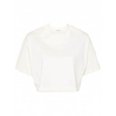 Moncler sequin-embellished T-shirt Neutrals MCS29490