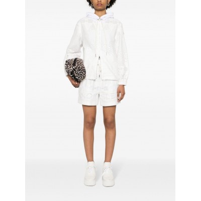 Moncler Leimone Lace Hooded Jacket White MCS28740