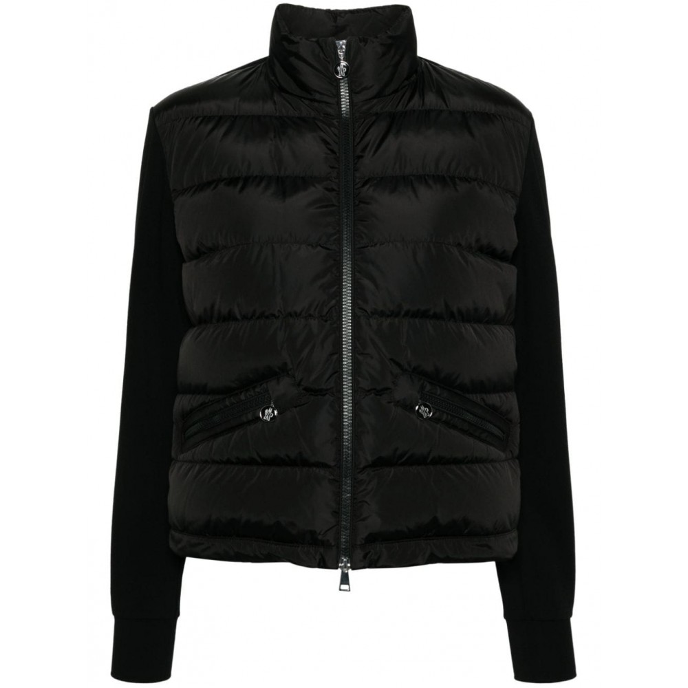 Moncler Panelled Puffer Jacket Black MCS29375