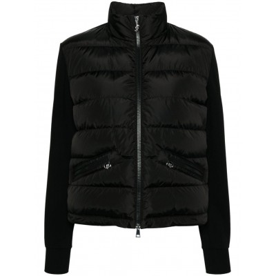 Moncler Panelled Puffer Jacket Black MCS29375