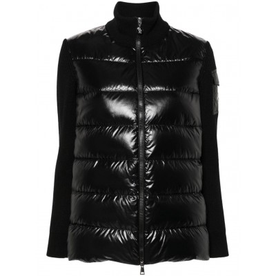 Moncler knitted-panels Puffer Jacket Black MCS28684