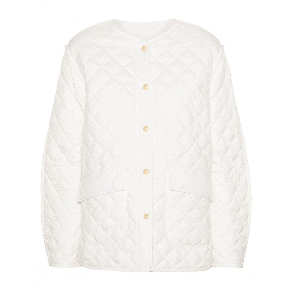 Moncler Corinto Belted Quilted Jacket White MCS28345