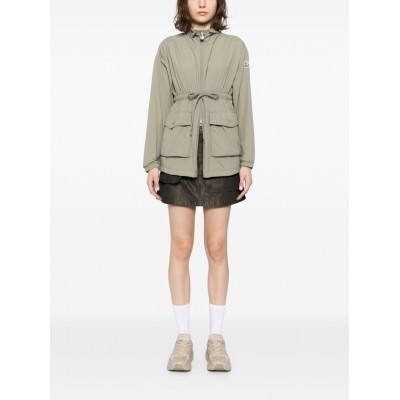 Moncler Iadi logo-applique Parka Green MCS28643