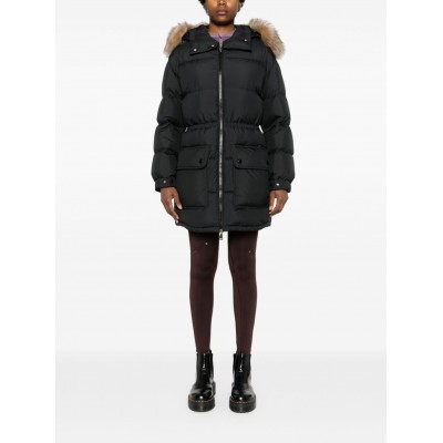 Moncler logo-applique Padded Coat Black MCS28820