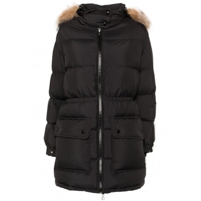 Moncler logo-applique Padded Coat Black MCS28820