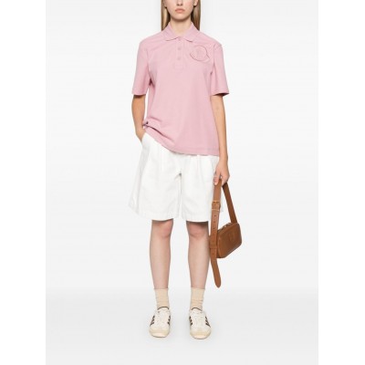 Moncler logo-embroidered Polo Shirt Pink MCS28903