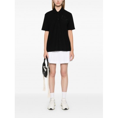 Moncler logo-embroidered Polo Shirt Black MCS28902