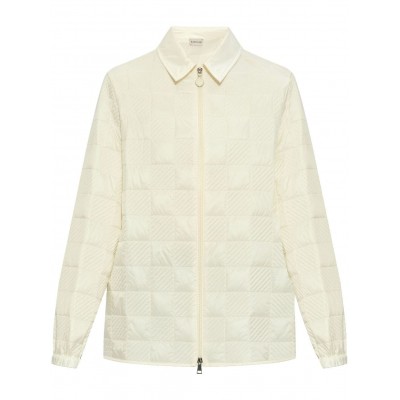 Moncler logo-patch Quilted Jacket Neutrals MCS29040