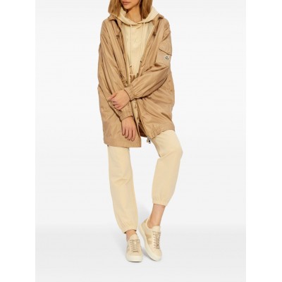 Moncler Lightweight Drawstring Parka Neutrals MCS28757