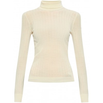 Moncler fine-knit roll-neck Jumper Neutrals MCS28487