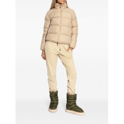 Moncler Abbadia logo-applique Puffer Jacket Neutrals MCS28006