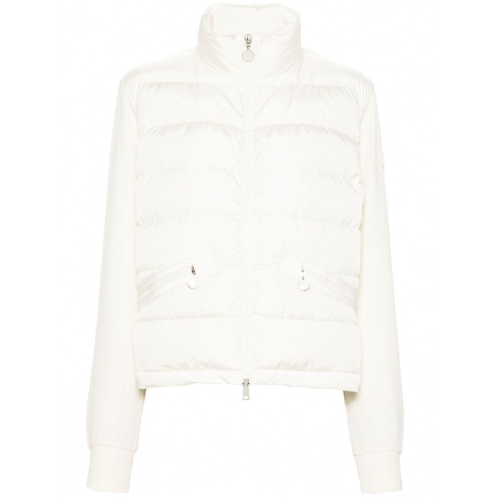 Moncler Panelled Padded Jacket White MCS29374