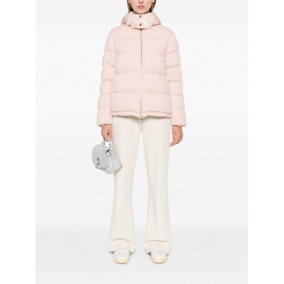 Moncler Arimi Knitted Hooded Jacket Pink MCS28115