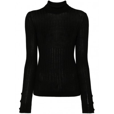 Moncler Dolcevita Ribbed Jumper Black MCS28411