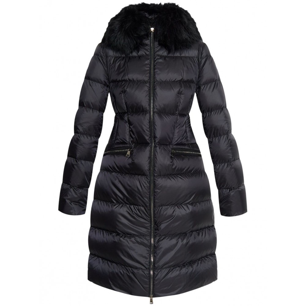 Moncler Boedic Long Down Jacket Black MCS28222