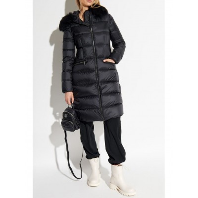 Moncler Boedic Long Down Jacket Black MCS28222