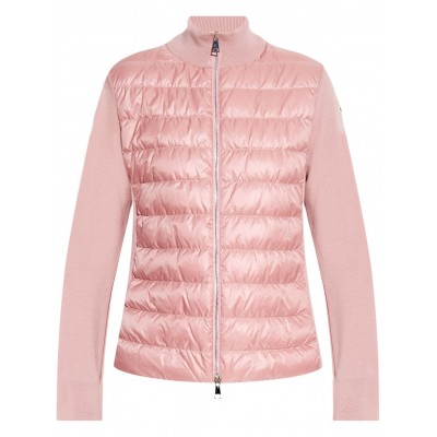 Moncler Quilted Cardigan Pink MCS29419