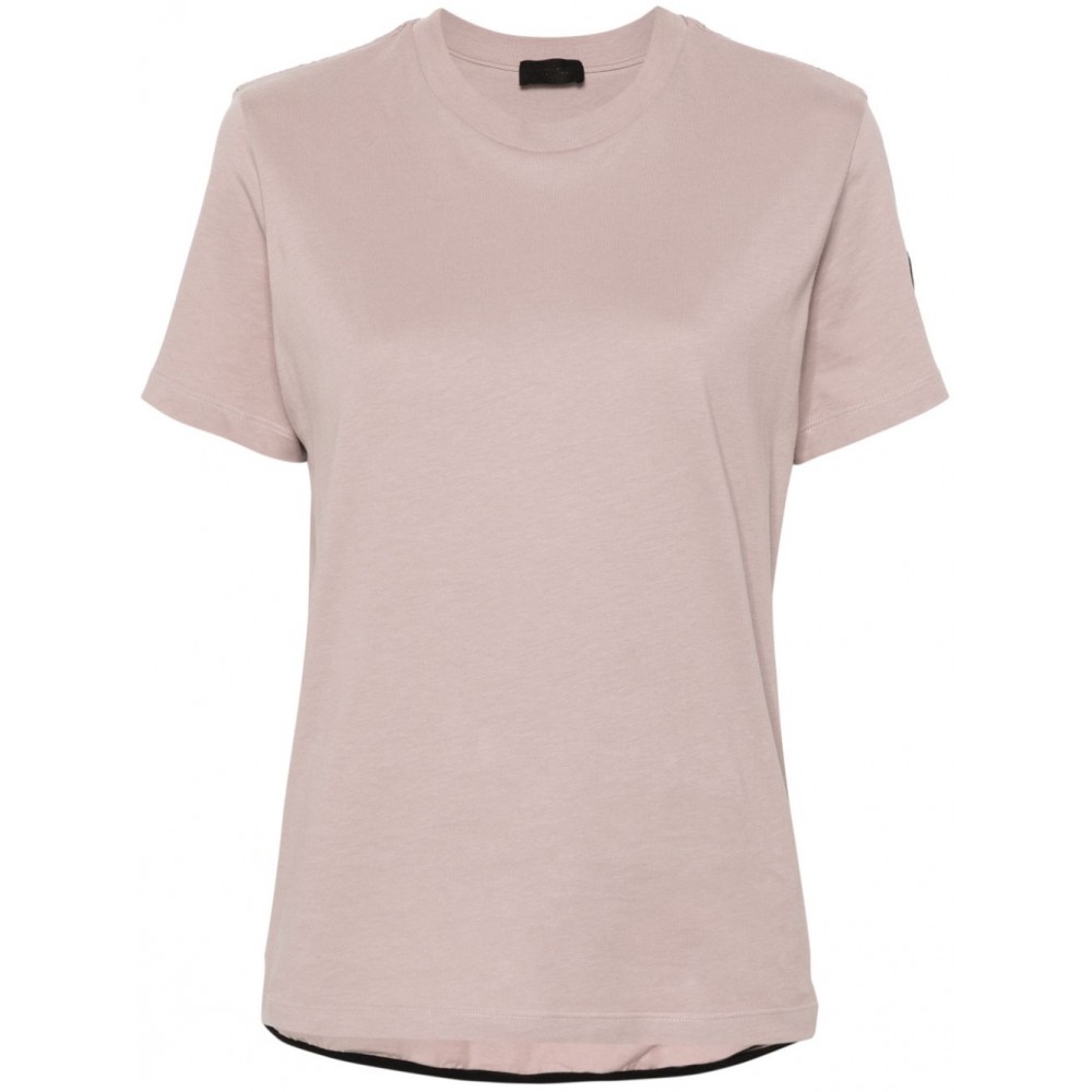 Moncler plisse-panel T-shirt Pink MCS29408