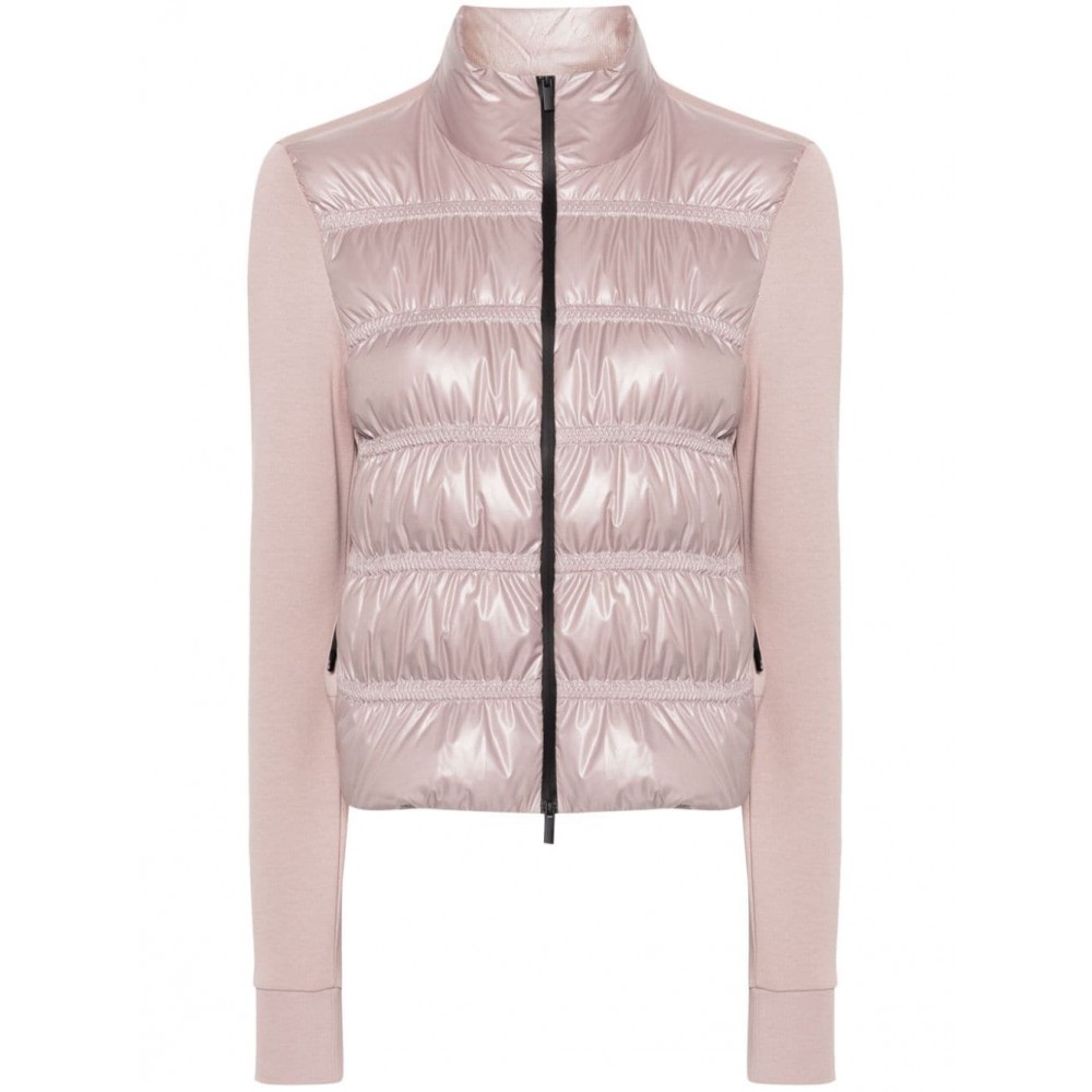 Moncler Padded zip-up Sweatshirt Pink MCS29346