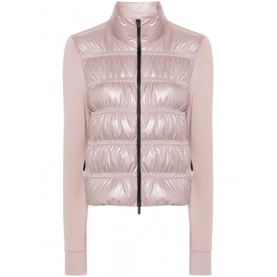 Moncler Padded zip-up Sweatshirt Pink MCS29346