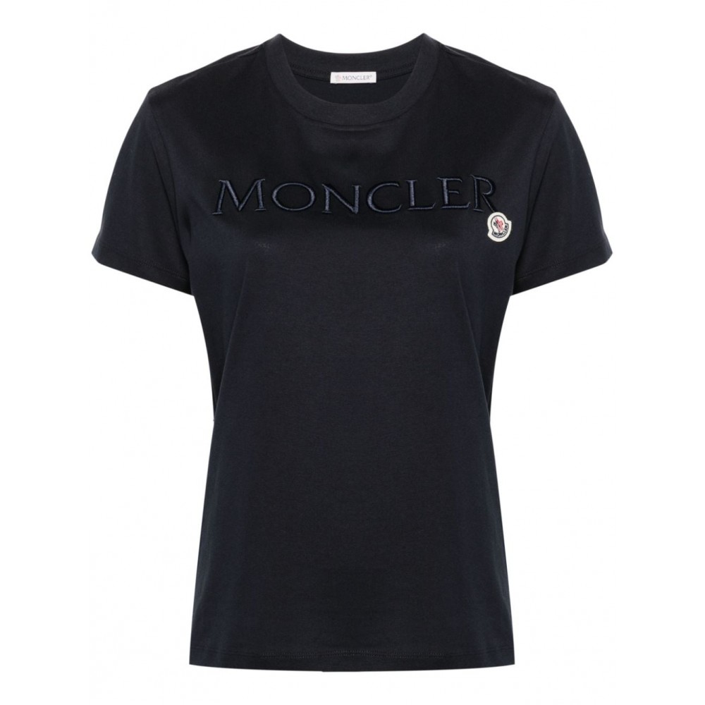 Moncler logo-embroidered T-shirt Blue MCS28910