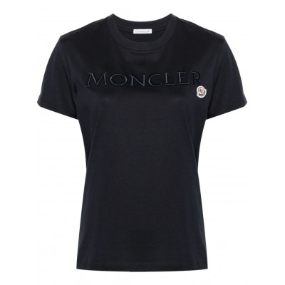 Moncler logo-embroidered T-shirt Blue MCS28910