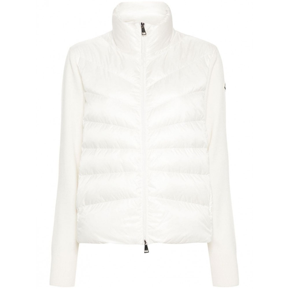 Moncler Padded Wool Cardigan Neutrals MCS29332