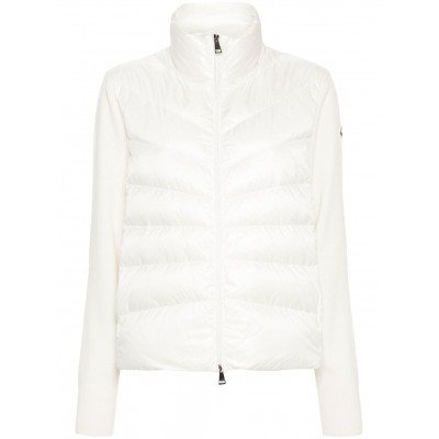 Moncler Padded Wool Cardigan Neutrals MCS29332