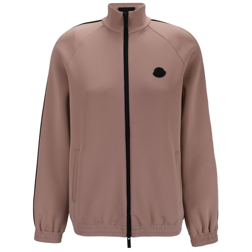 Moncler logo-print Zip Top Pink MCS29170