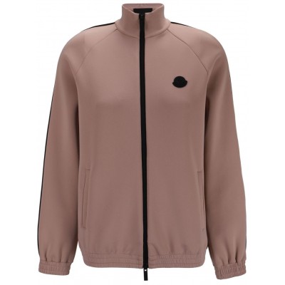 Moncler logo-print Zip Top Pink MCS29170