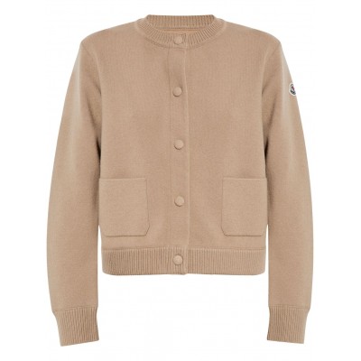 Moncler Padded Wool Cardigan Neutrals MCS29331