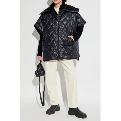 Moncler Padded Cape Coat Black CAMCS29297