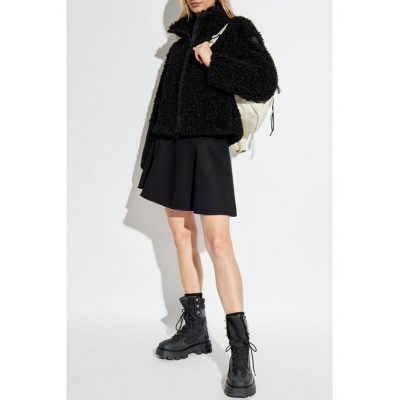 Moncler Faux Shearling Jacket Black MCS28467